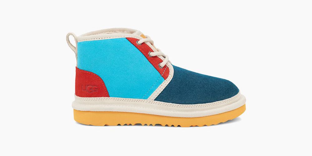 Ugg Neumel Mashup - Kids Boots - Marina Blue / Oasis Blue - NZ (1634CARXM)